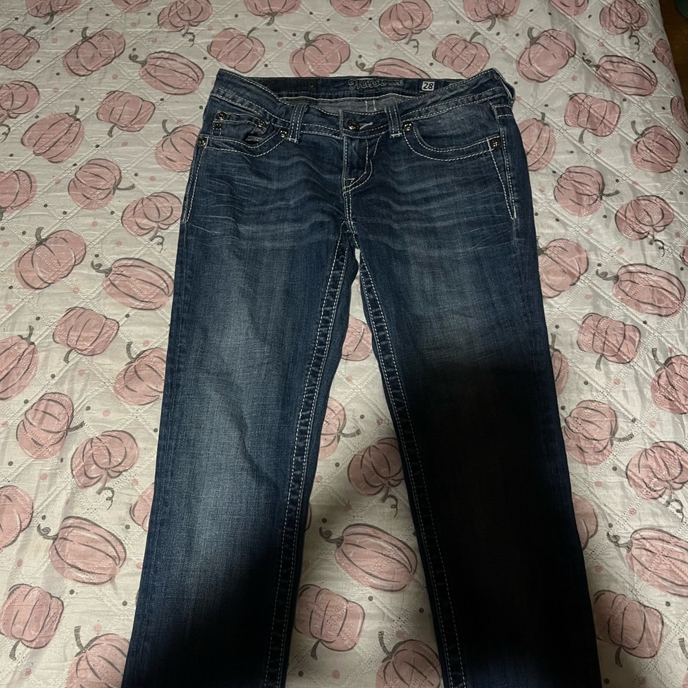 Miss Me Dark Blue Boot Cut Jeans